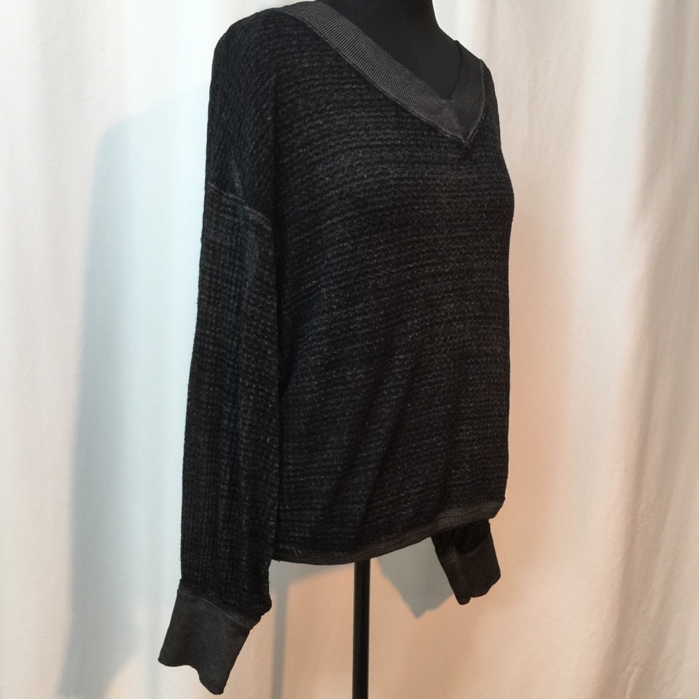 Free People Waffle Top Relaxed